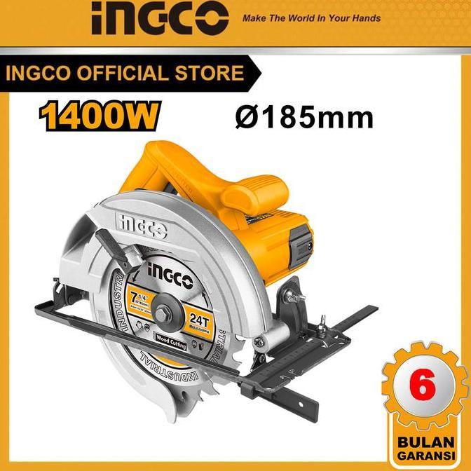 Mesin Gergaji Potong Circular Saw 7" Ingco Cs18538