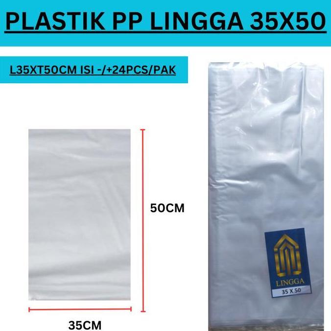 Kantong Plastik PP bening Uk 35x50, Plastik Loundry, Plastik Bening