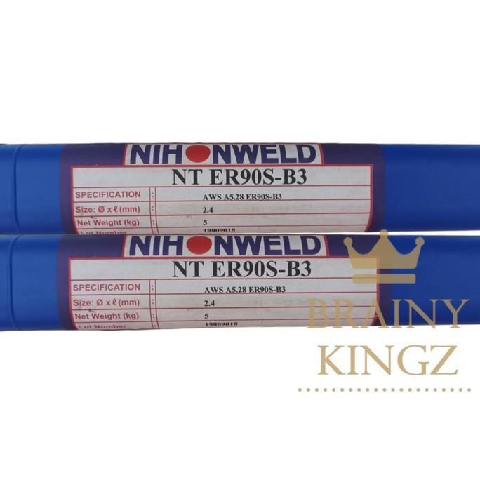 Kawat las Nihonweld NT ER 90S-B3 uk 2.4 mm