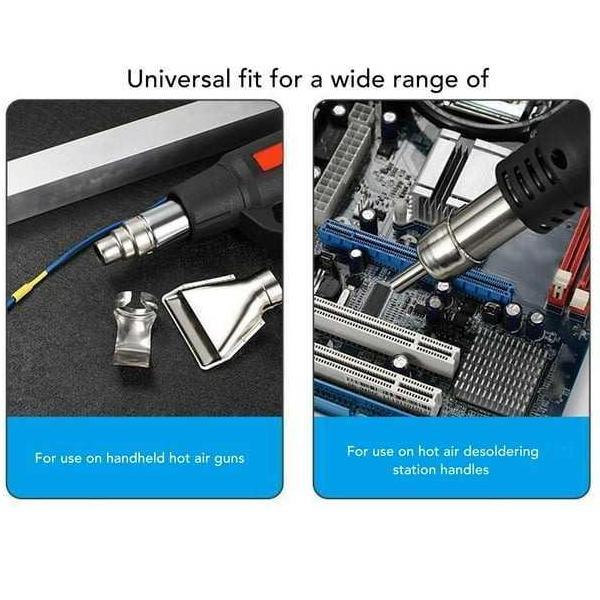 Hot Air Gun Nozzle Set 9 Pcs Kepala Ujung Blower Panas 3mm 4mm 5mm 6mm 7mm 8mm 10mm 12mm + Kotak 12m