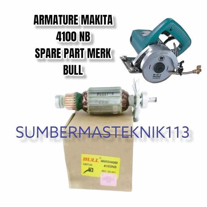 Armature Makita 4100 Nb Angker Mesin Marble Cutter Makita 4100Nb Bull