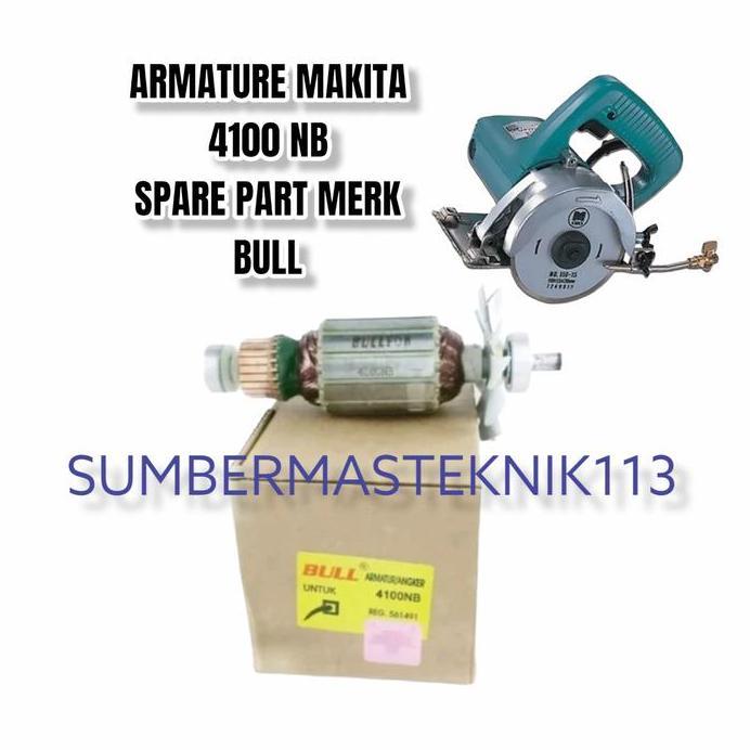 ARMATURE MAKITA 4100 NB ANGKER MESIN MARBLE CUTTER MAKITA 4100NB BULL