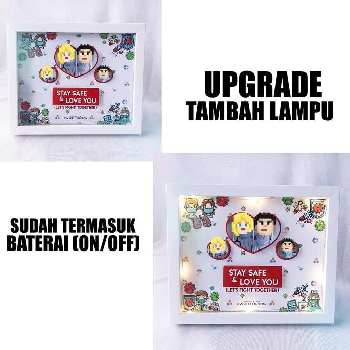 Upgrade Lampu pada Bingkai Pop Up Frame murah