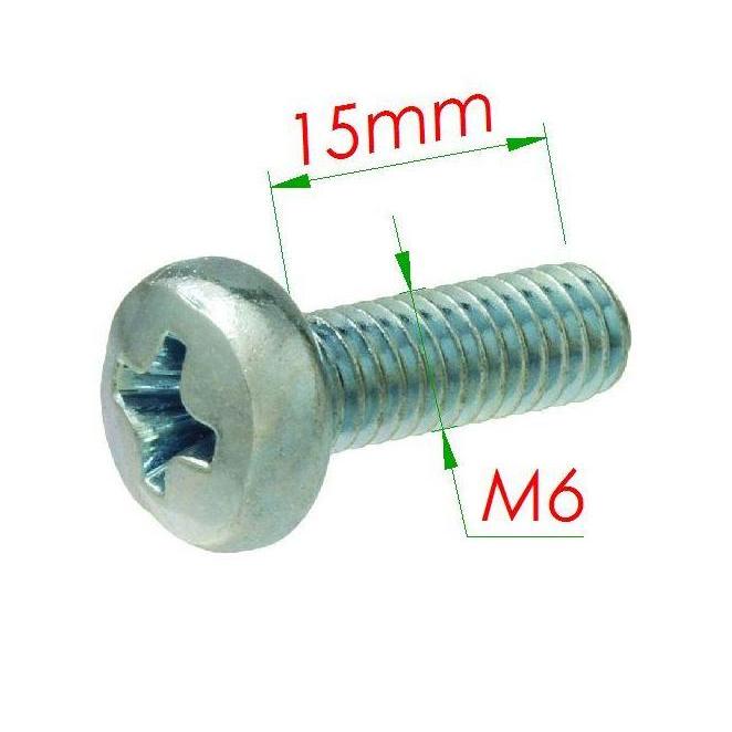 Baut JP M6x15 Pan Head Machine Screw