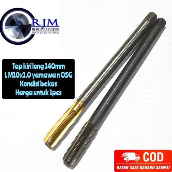 tap kiri hand tap long 140mm L m10x1.0 kiri yamawa osg japan