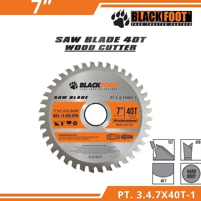 BLACKFOOT MATA PISAU POTONG CIRCULAR SAW BLADE 7 INCH MULTI CUTTER