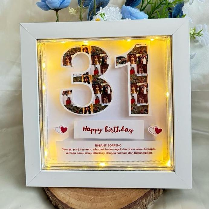 POPUP ANGKA 20x20 cm kado anniversary pacar hadiah anniversary kado ultah pacar kado ulang tahun pac