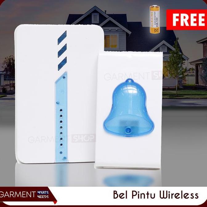 XIMVHE Bel Pintu Wireless Listrik Baterai Door Bell 18 Musik Bel Rumah Tanpa Kabel Waterproof Merek 