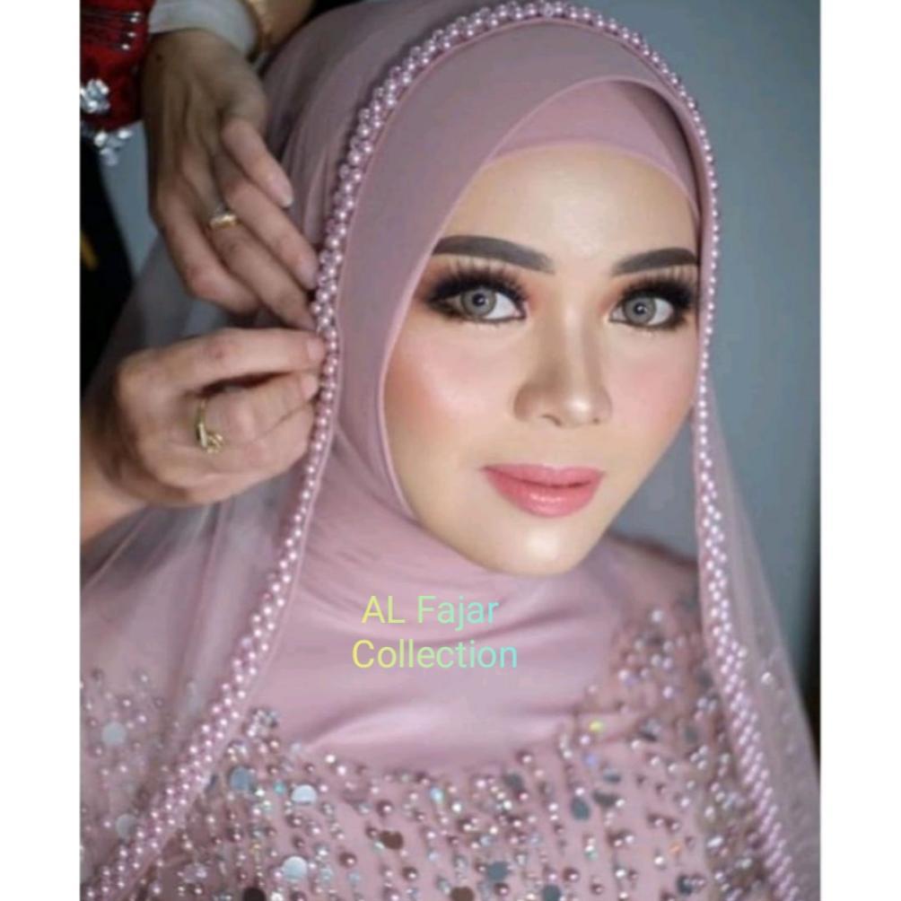Diskon Promo Termurah Pengantin Veil Payet Mutiara Untuk Slayer Akad Pernikahan Tunangan Pelaminan W