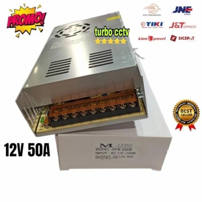 Power Supply 12V 50A Murni Barang Terjamin  12 Volt 50A