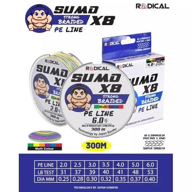BENANG PE RADICAL SUMO X8 300M