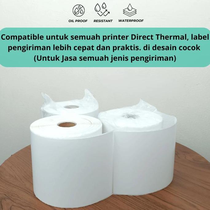 Lansungkirim- Kertas Thermal 100X150/Label Thermal/Sticker Thermal/Kertas A6 Barcode