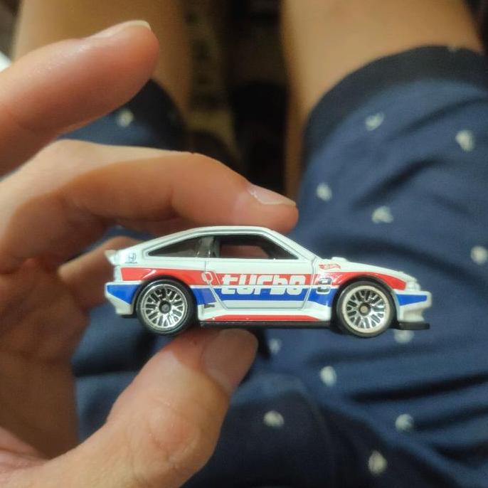 hot wheels 1985 honda crx turbo putih loose