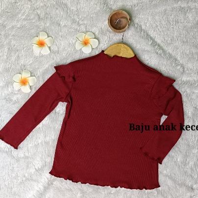 NEW PRINCESS TOP RUFFLE 1-9 TAHUN KAOS ANAK PEREMPUAN KOREA STYLE