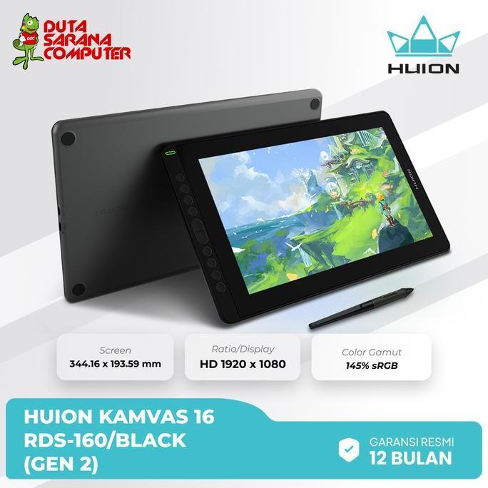 HUION PEN DISPLAY KAMVAS RDS-160 | HUION KAMVAS 16 GEN 2 ORIGINAL DAN TERPERCAYA