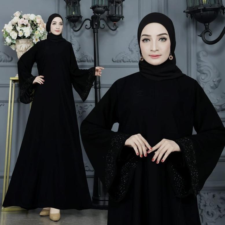 ORIGINAL ALMA ABAYA SAUDI ABAYA HITAM MADINAH (BUSUI) GAMIS MUSLIMAH CANTIK SYARI TURKI