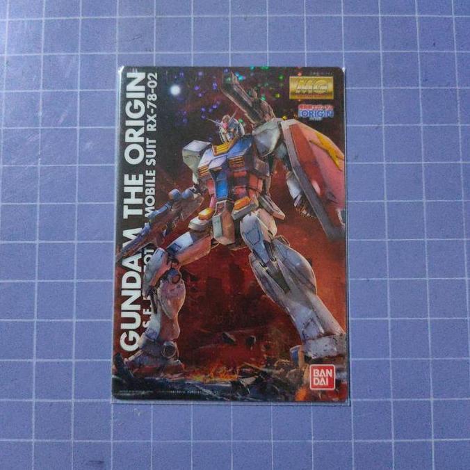 kartu gundam the origin rx 78 02