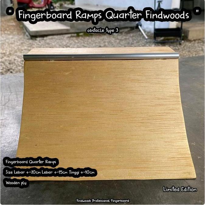 TERLARIS!! FINGERBOARD OBSTACLE RAMPS QUARTER FINDWOODS WOODEN