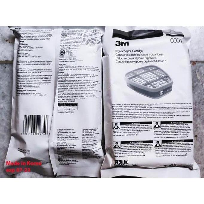 Promo Filter 6001 Masker 3M / Organic Cartridge 3M 6001 Cod
