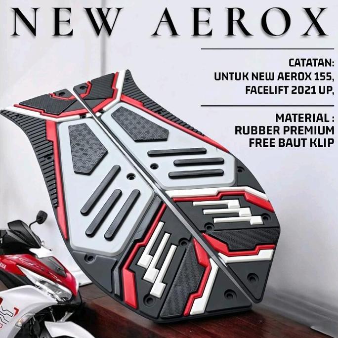 karpet motor new aerox 155 alas kaki aerox new 155 2021 - 2024