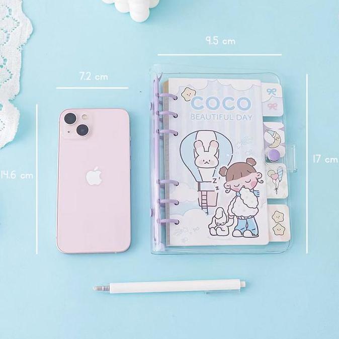 Coco Beautiful Day 6 Ring Binder A6 / Soft Binder Set Aesthetic A6