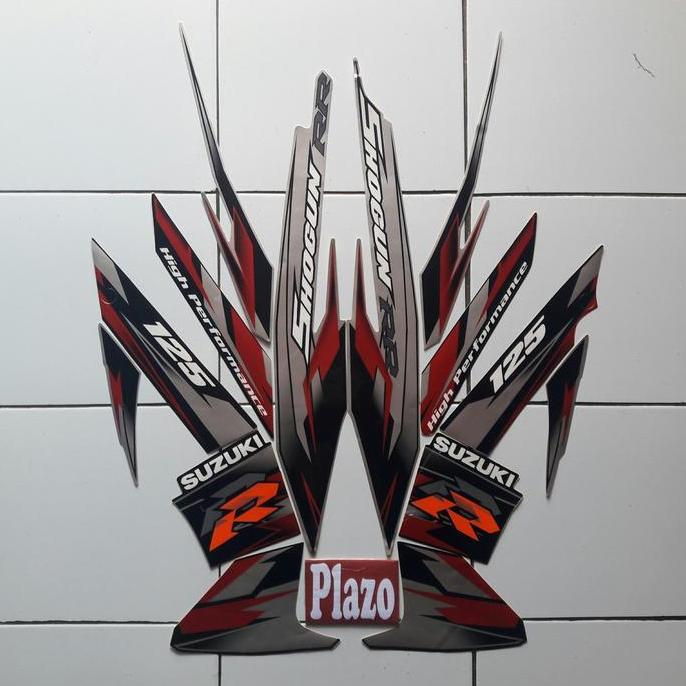 stiker motor shogun rr 125 2007 abu-hitam