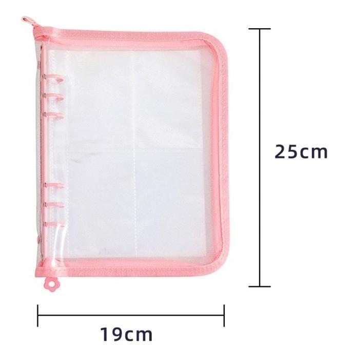 Binder Zipper A5 6 Ring Album Instax Foto Photocard Card Holder
