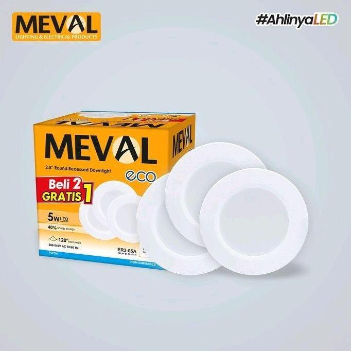 Ready Downlight Meval 5w Beli 2 gratis 1 Downlight Panel 5w Meval Downlight 5w Lampu Downlight LED M