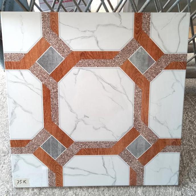 KERAMIK LANTAI 50X50 PUTIH MOTIF MARMER KW 1 - KERAMIK LANTAI -DINDING