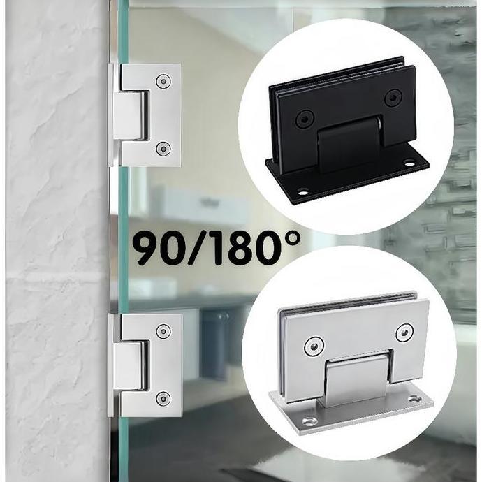 Engsel Pintu Kaca Jepit 90 180 Derajat Engsel Shower Engsel Kaca Shower Engsel Kaca Lemari