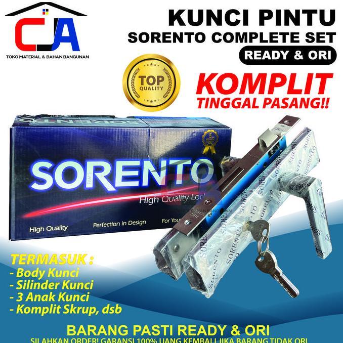 Kunci Pintu Hendl Handle Rumah Kantor Belluci Bellucci SORENTO Komplit