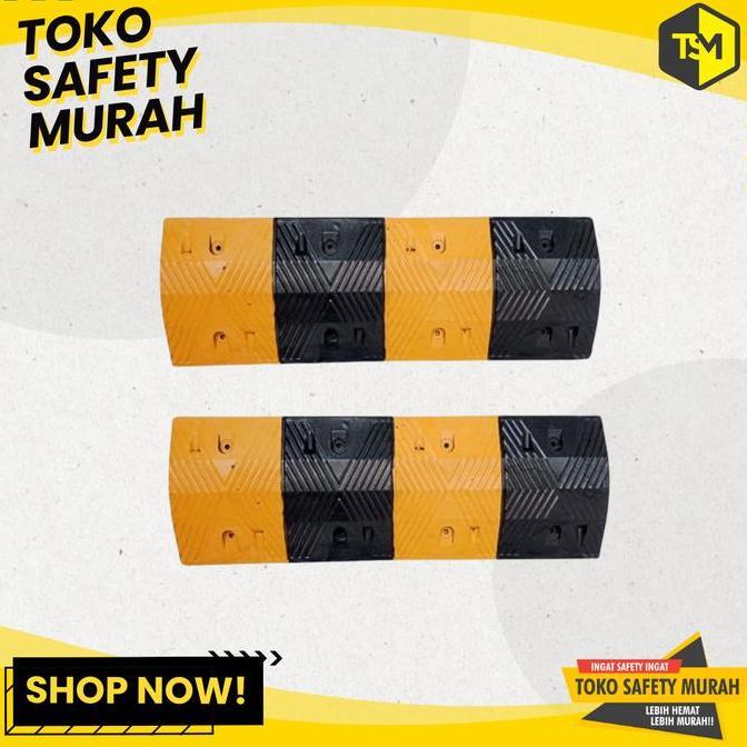 Promo Toko Safety Murah Speed Hump Bump Rubber Polisi Tidur Karet 1 Meter Harga Murah Untuk Jalan Ra