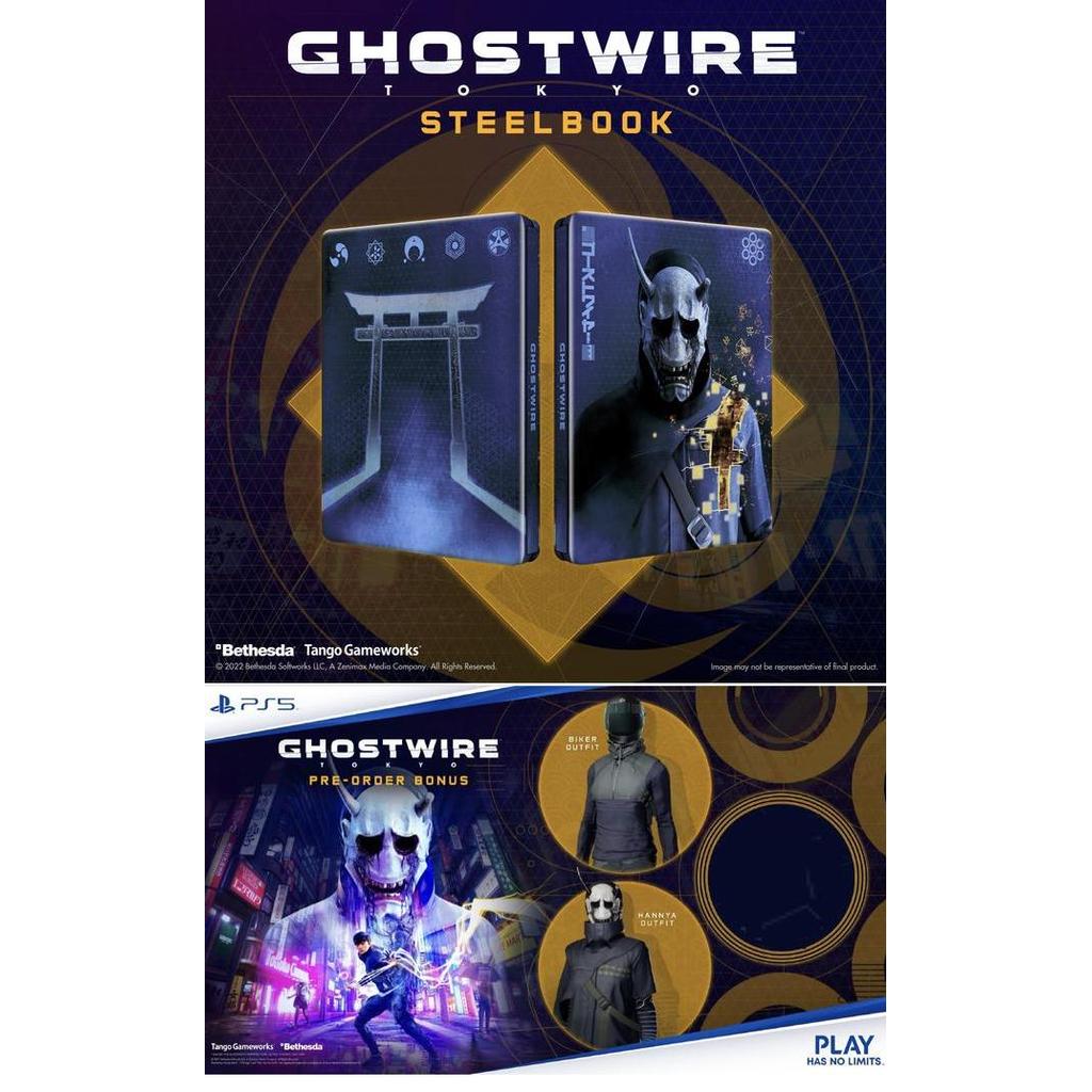 Pre Order PS5 Ghost Wire Tokyo (Bonus DLC & Steel Case-stock terbatas)