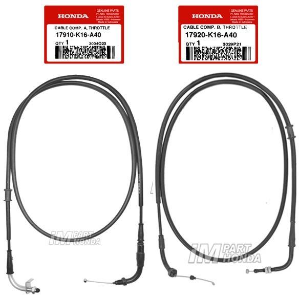 Promo Spesial 17910-K16-A40 17920-K16-A40 Kabel Gas A B Atas Bawah Scoopy Esp K16 2015 - 2016 - Bara