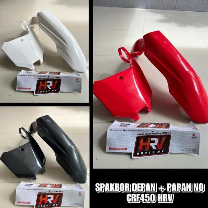 Spakbor papan nomer CRF450 CRF 450 HRV