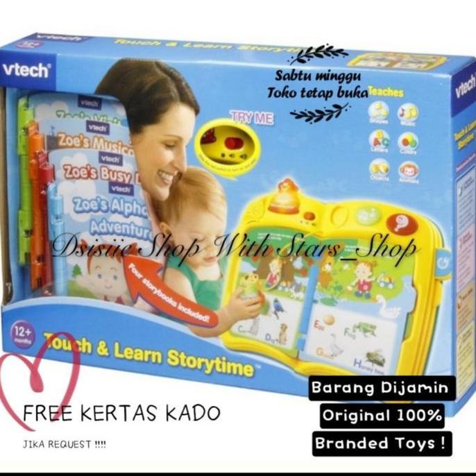 TERLARIS VTECH TOUCH AND LEARN STORYTIME ORINAL / MAINAN EDUKASI BOOK FUN