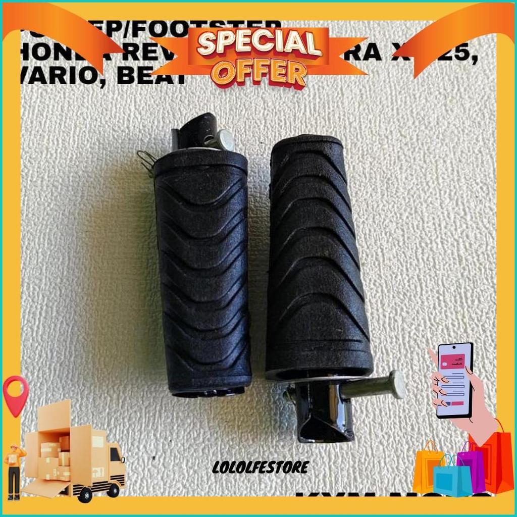 Karet Pustep Footstep Postep Pijakan Kaki Belakang Motor Revo Absolute 110 Fit Fi Supra X 125 Beat V