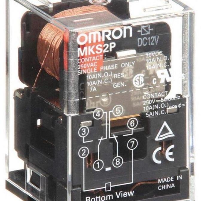 Relay Omron Mks2P Dc 12V Original Omron Relay Mks2P Dc12 Volt Ori Diskon