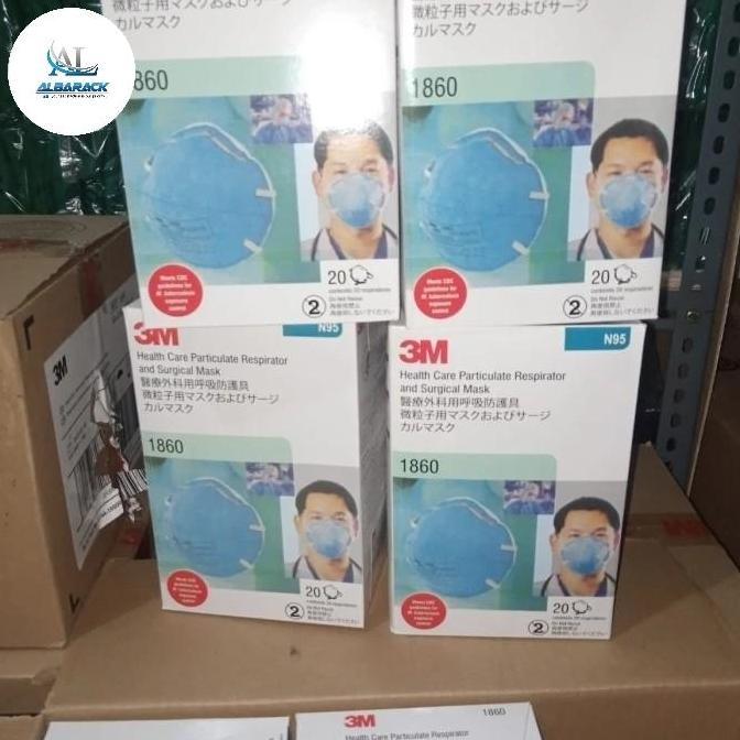 Masker 1860 N95 Original Hologram Usa 100%