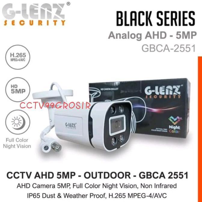 Camera CCTV Outdoor ColorVu 5MP Glenz Black Series Cctv Full Color