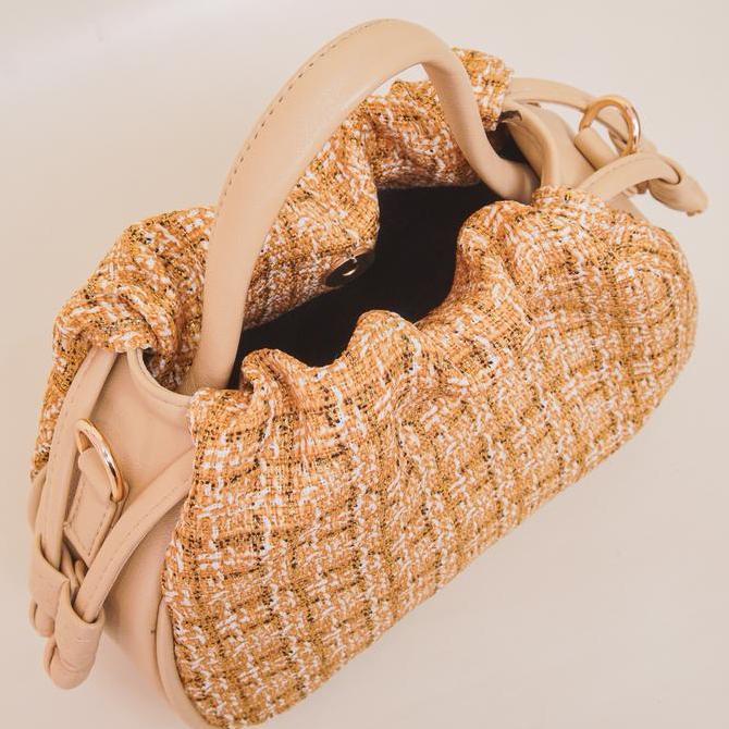 New Sweetsally - Viana Tas Selempang Wanita / Tas Serut Kanvas Premium