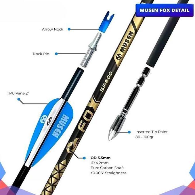 Arrow Musen Pure Carbon MSTJ 42BS
