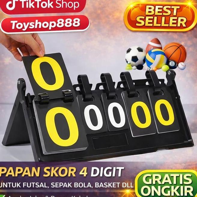 Potence Sb01 Papan Skor 4 Dit Score Board Futsal Sepak Bola Basket Papan Score Futsal Dan Bola Baske