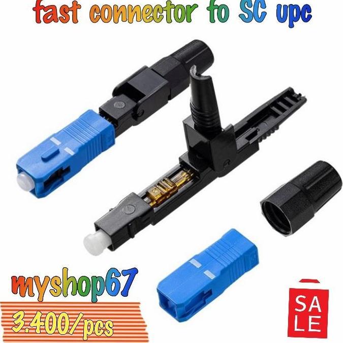 PHLOX Fast Connector SC UPC biru fastcon fastcon FFTH Fast Konektor 10 pcs