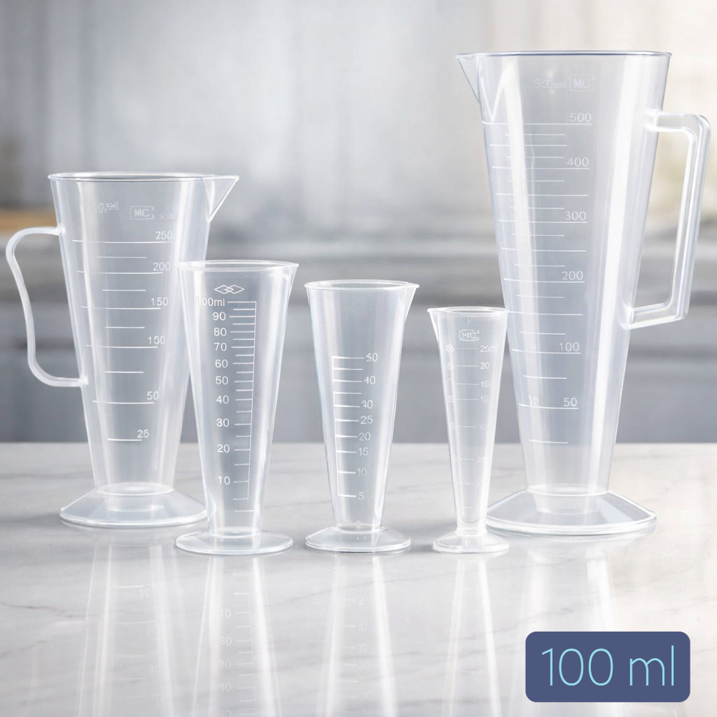 GELAS UKUR PLASTIK KERUCUT MULTIFUNGSI CONE MEASURING CUP - BR10