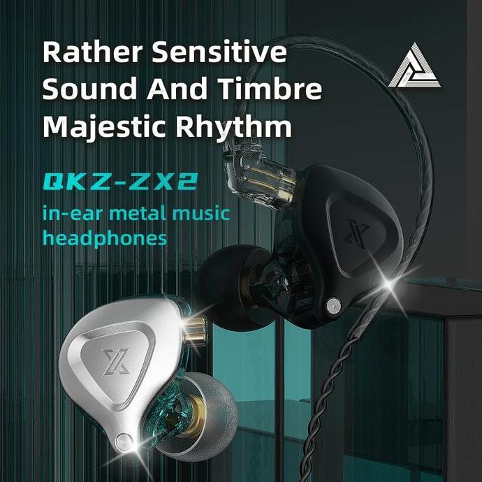 QKZ ZX2 1DD Dynamic In-ear Earphone HIFI Bass WITH MIC