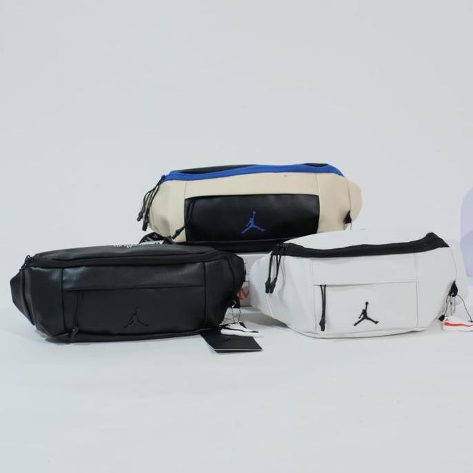 NEW TAS SELEMPANG WAIST BAG NIKE AIR JORDAN LEATHER HIGH QUALITY BELT BAG ORI