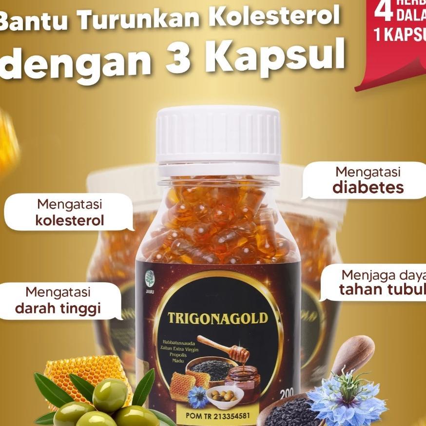 Trigona Gold - Habbatussauda Extra Propolis Habatusauda Original Asli 100 200 Kapsul