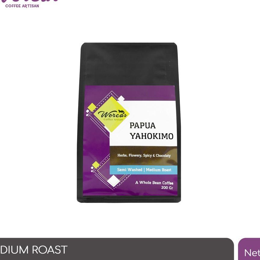 Worcas Kopi Arabika Papua Yahukimo 200 Gram - Medium Roast