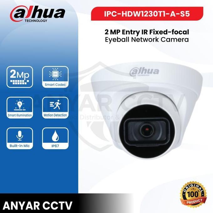 DAHUA IPC-HDW1230T1-A-S BUILD IN MIC AUDIO DAHUA IPC HDW1230 T1 A S5